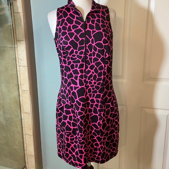 Like new Kevan Hall Sport Animal Print Golf Dress - Picture 2 of 15